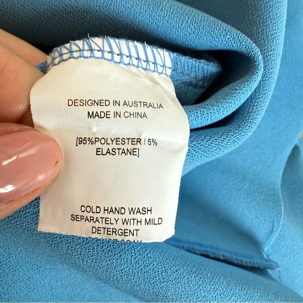 Petal & Pup Nadene One-Shoulder Blue Dress - Picture 6 of 12